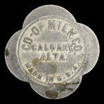 Canada, Co-op Milk Co., 1 pinte de lait Jersey <br /> février 1953