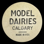 Canada, Model Dairies Limited, 1 pinte de lait standard <br /> 12 avril 1965
