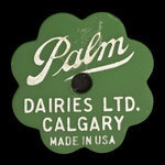 Canada, Palm Dairies Ltd., 1 pinte de lait standard <br /> 1960