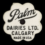 Canada, Palm Dairies Ltd., 1 pinte de lait sunnyvale <br /> 1982