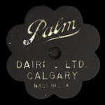 Canada, Palm Dairies Ltd., 1 pinte de lait écrémé <br /> 1982