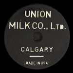 Canada, Union Milk Co. Ltd., 1 pinte de lait homogénéisé <br />
