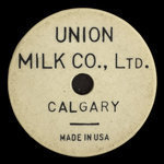 Canada, Union Milk Co. Ltd., 1 pinte de lait écrémé <br />