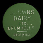Canada, Browns Dairy Ltd., 1 pinte de lait <br /> novembre 1959