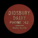 Canada, Didsbury Dairy, 1 pinte de lait <br /> novembre 1959