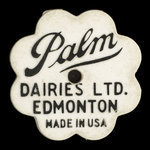 Canada, Palm Dairies Ltd., 1 pinte de lait sunnyvale 2% <br /> 1982