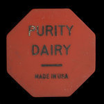 Canada, Purity Dairy, 1/2 gallon de lait medow-dew <br /> 1970