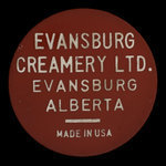 Canada, Evansburg Creamery Ltd., 1 pinte de lait homogénéisé <br />