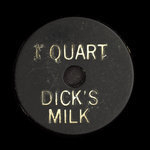 Canada, Dick's Milk, 1 pinte de lait <br /> 1950