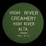 Canada, High River Creamery, 1 pinte de lait homogénéisé <br /> 1952