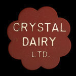 Canada, Crystal Dairy Ltd., 1 chopine de lait <br />