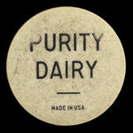 Canada, Purity Dairy, 1 pinte de lait standard <br /> 1970