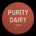 Canada, Purity Dairy, 1 pinte de lait homogénéisé <br /> 1970