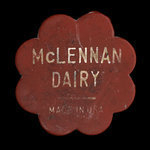Canada, McLennan Dairy, 1 chopine de lait <br />