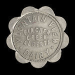 Canada, Mountain View Dairy, 1 chopine de lait <br /> 1960