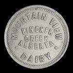 Canada, Mountain View Dairy, 1 pinte de lait <br /> 1960