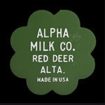 Canada, Alpha Milk Co., 2 litres de lait 2% <br /> 1958