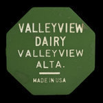 Canada, Valleyview Dairy, 1 pinte de lait <br /> 1971