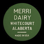 Canada, Merri Dairy, 1 pinte de lait homogénéisé <br />