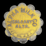 Canada, Alpha Milk Co., 1 pinte de lait Jersey <br />