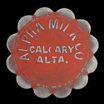 Canada, Alpha Milk Co., 1 pinte de lait standard <br />