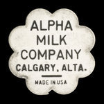Canada, Alpha Milk Co., 1 pinte de lait écrémé <br />