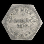 Canada, Co-op Milk Co., 1 chopine de lait superior <br /> février 1953