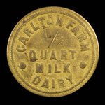 Canada, Carlton Farm Dairy, 1/2 pinte de lait <br /> 1895