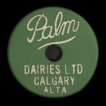 Canada, Palm Dairies Ltd., 1 pinte de lait standard <br /> 1982