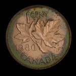 Canada, Élisabeth II, 1 cent <br /> 1980