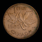 Canada, Élisabeth II, 1 cent <br /> 1980