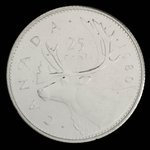 Canada, Élisabeth II, 25 cents <br /> 1980