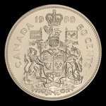 Canada, Élisabeth II, 50 cents <br /> 1980