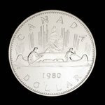Canada, Élisabeth II, 1 dollar <br /> 1980