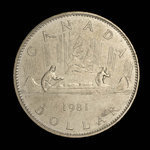 Canada, Élisabeth II, 1 dollar <br /> 1981