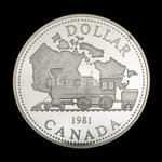 Canada, Élisabeth II, 1 dollar <br /> 1981