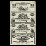 Canada, Commercial Bank of Windsor, 4 dollars <br /> 1 juillet 1871