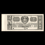 Canada, Commercial Bank of New Brunswick, 2 livres(anglaise) <br /> 1868