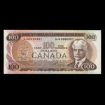 Canada, Banque du Canada, 100 dollars <br /> 1975