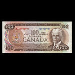 Canada, Banque du Canada, 100 dollars <br /> 1975