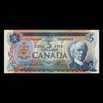 Canada, Banque du Canada, 5 dollars <br /> 1972