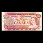Canada, Banque du Canada, 2 dollars <br /> 1974