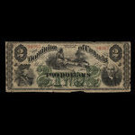 Canada, Dominion du Canada, 2 dollars <br /> 1 juillet 1870