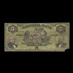 Canada, Imperial Bank of Canada, 5 dollars <br /> 2 août 1890