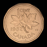 Canada, Élisabeth II, 1 cent : 1982
