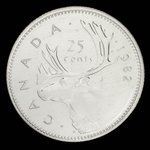 Canada, Élisabeth II, 25 cents : 1982