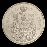 Canada, Élisabeth II, 50 cents <br /> 1983