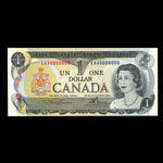 Canada, Banque du Canada, 1 dollar <br /> 1973
