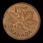 Canada, Georges VI, 1 cent <br /> 1948