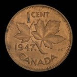 Canada, Georges VI, 1 cent : 1948